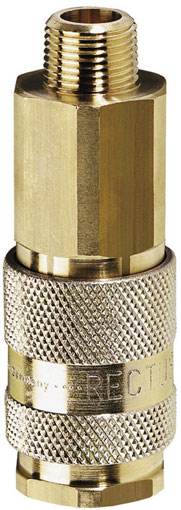 3/8" BSPT MALE COUPLING BRASS - 83KAAK17MPG