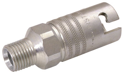 1/4" BSPT MALE COUPLER INSTANTAIR STEEL - AC51CM