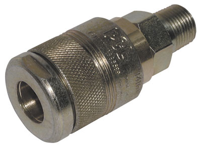 3/8" BSPT MALE COUPLER PCL 100 SERIES - AC5EM02