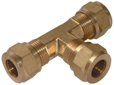 1/2" OD EQUAL BRASS TEE - APET-12