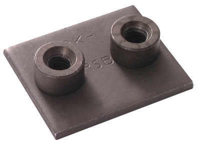 WELD PLATE (A) SIZE 6 STAINLESS STEEL 2 BOLT HOLE - APK-A6-SS