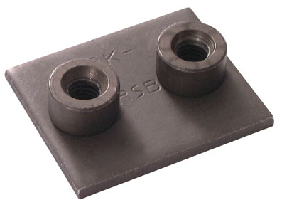 WELD PLATE (A) SIZE 1 STEEL 2 BOLT HOLE - APK-A1