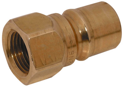 1/4" BSP FEMALE PLUG BRASS NITRILE SEAL - B72N4-4