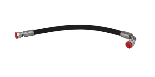1/4" BSPP FEMALE STRAIGHT & 90 DEG x 1000MM R2AT HOSE - BF9004F04-1000