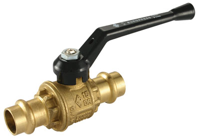 DN15 BRASS BALL VALVE PRESS/CON LEVER OP - BON-190015