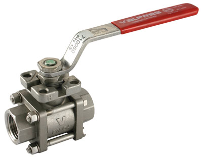 2" STAINLESS STEEL BALL VALVE BSP FEMALE x FEMALE 3PC STEAM - BON-71006010