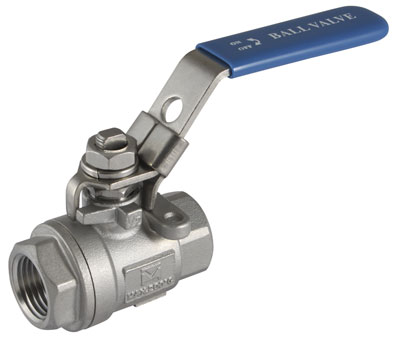 1/2" NPT FEMALE BALL VALVE "316" 2-PIECE - BV2NP-12