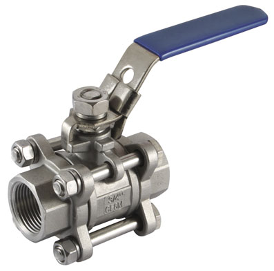 3" BSP FEMALE BALL VALVE "316" 3-PIECE - BV3-3