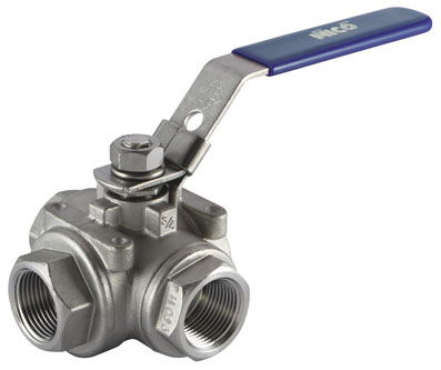 1/2" BSP FEMALE BALL VALVE "316" T-PORT - BV73-12T