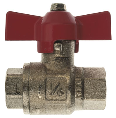 3/4" BSP FEMALE BALL VALVE BRASS T F/FLOW - BV92-34