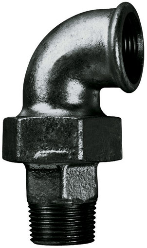 1" Mi x Fi Elbow Union with Spherical Seat Bronze to Iron - C277-1N