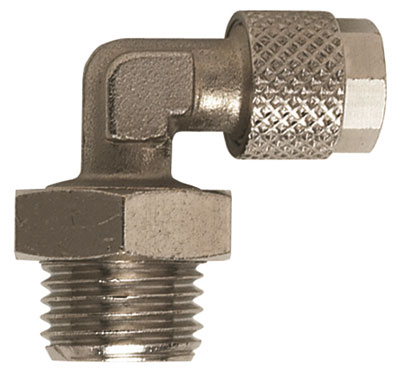 08/06mm OD x 1/4" BSPT MALE SWIVEL ELBOW - C5X-8/6-1/4