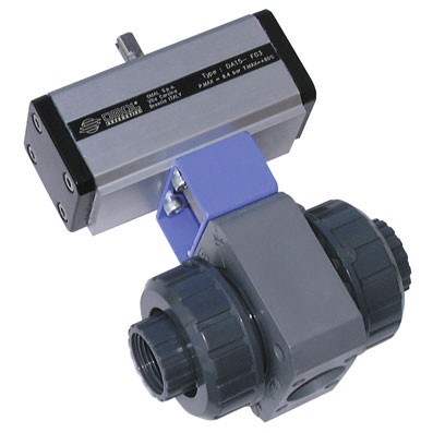 DN65 PVC BALL VALVE PNEUMATIC ACTUATION - D613H090