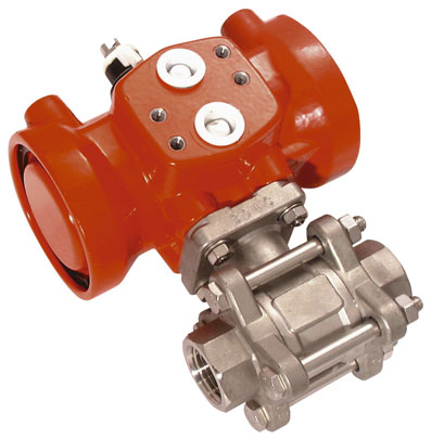 1" BSP DOUBLE ACTING PORTED STAINLESS STEEL BALL VALVE - DA-1SS
