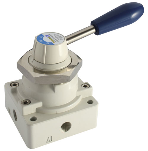 1/4" MANUAL 4/2 WAY LEVER VALVE - DKHV310-08-S