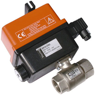 3/8" BRASS ELECTRICALLY ACTUATED BALL VALVE L.P. H.V. - E100H003HV