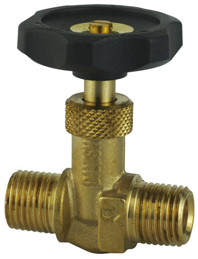 1/8" BSPT EQUAL MALE BRASS NEEDLE VALVE - EVMM-18