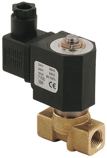 3/8" NORMALLY CLOSED 2/2 SOLENOID VALVE 24V DC - F133-38-24