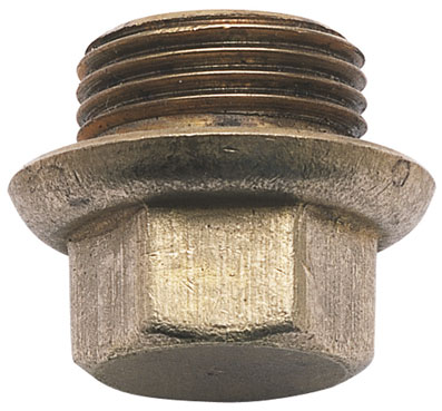 1/2" BSP FLANGED BRASS BLANK PLUG - FBP12