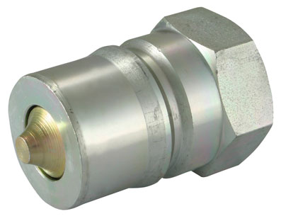 1/8" NPT FEMALE VALVED NIPPLE ISO-B STEEL - FD45-1002-02-02