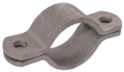 FLAT STEEL TUBE CLAMP GALV 57mm NB - FRDZ-57A