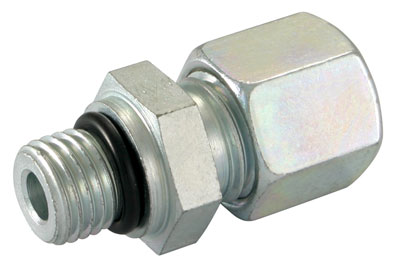 8mm OD x 7/16-20 UNF MALE STUD COUPLING - LIGHT DUTY UN/UNF - GEV8L7/16-20UNF