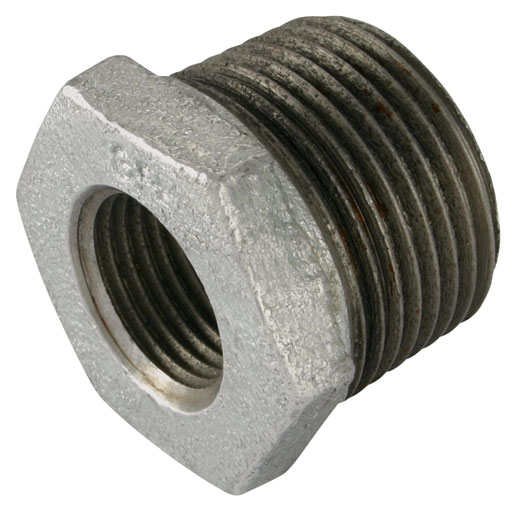 3/4" X 1/4" BSPT/BSPP MALE x FEMALE BUSH GALVANISED GF241G - GF241-34-14