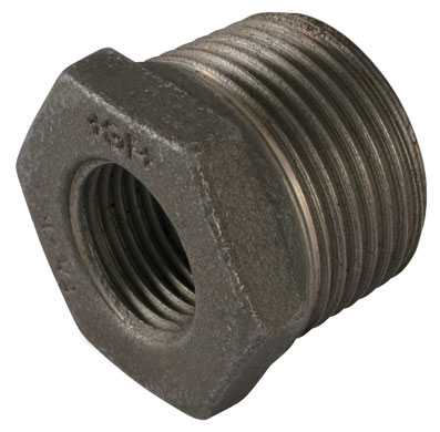1" X 3/8" BSPT/BSPP MALE x FEMALE BUSH BLACK GF241 - GF241-1-38N