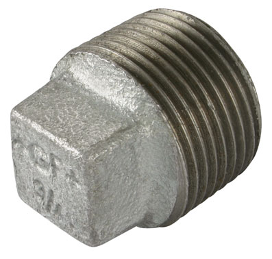 3/4" BSPT MALE SOLID PLUG GALVANISED GF291SG - GF291S-34