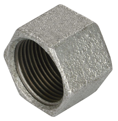 1.1/2" BSPP FEMALE CAP GALVANISED GF300G - GF300-112