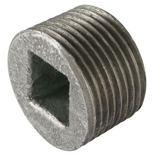 1/2" BSPP RECESSED PLUG GALVANISED GF596G - GF596-12