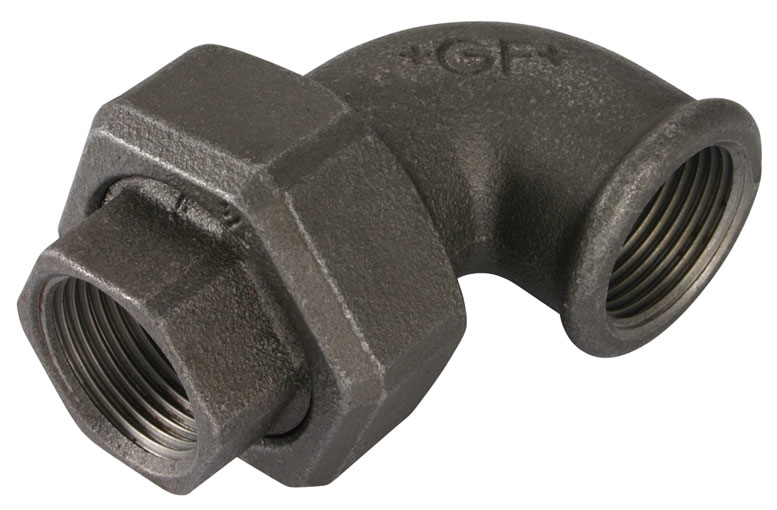 3/4" BSP FEMALE TAPER SEAT UNION 90 GALVANISED GF96G - GF96-34