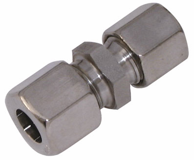 6mm x 4mm OD REDUCING COUPLER (LL SERIES) - GV6/4LL-1.4571