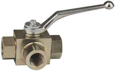 1/4" BSP 4WAY X-PORT HYDRAULIC BALL VALVE - H4BVX-14