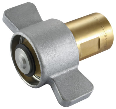 1.1/4" NPTF BRASS W/STEEL CARBON W/NUT - HFBFC98114