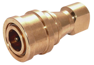 1/2" BSP FEMALE ISO-B BRASS COUPLING - HKS08B