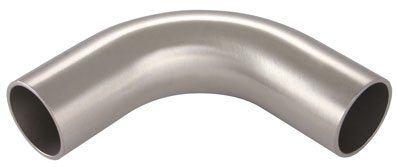 4" SIZE PLAIN 90 BEND LONG STAINLESS STEEL - HYG-90L-4