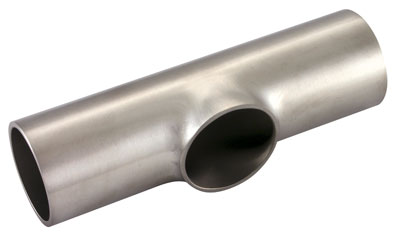 3" SIZE PLAIN TEE SHORT STAINLESS STEEL - HYG-TS-3