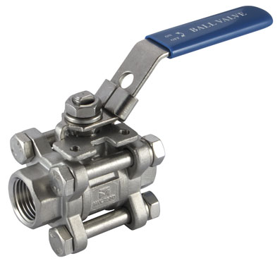 3/4" BSP BALL VALVE ISOPAD "316" 3PC - IB3-34