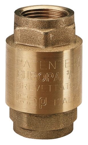 3/8" BSP FEMALE BRASS CHECK VALVE EUROPA - IT100-38