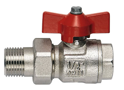 1" BSP MALE/FEMALE MALE x MANIFOLD BALL VALVE - IT98-1