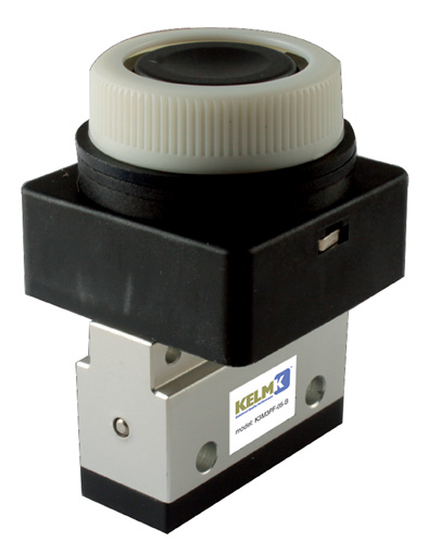 M5 3/2 MICRO BLACK PUSH BUTTON SHROUNDDED - K3M3PF-05-B