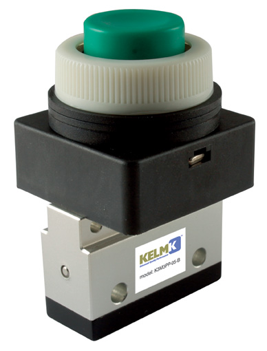 1/4" BSPP 3/2 MICRO RED PUSH BUTTON EXTERNAL - K3M3PP-08-R