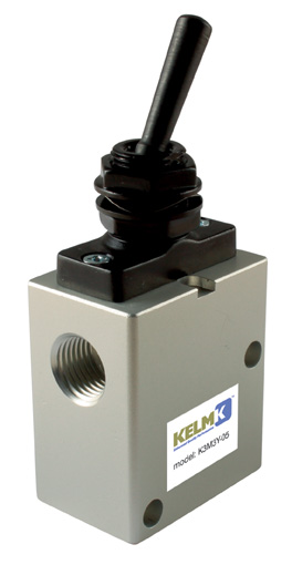 M5 PANEL MOUNT 3/2 WAY MICRO LEVER/LEVER VALVE - K3M3Y-05