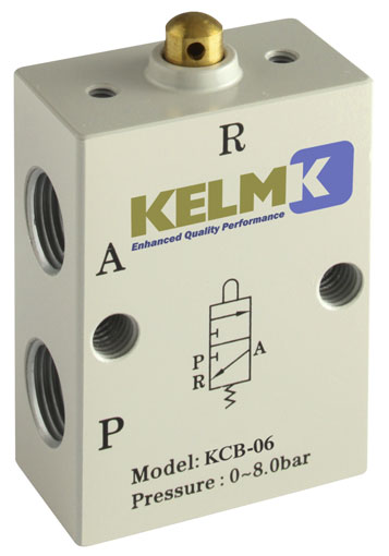 1/8" 3/2 NORMALLY CLOSED PLUNGER - KCB-06