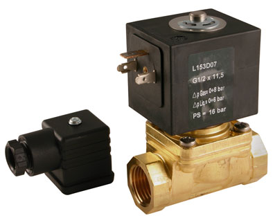 3/4" BSP 2/2 NORMALLY CLOSED SOLENOID VALVE 24V 50HZ - L153D07-34-24