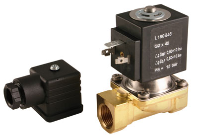 1/4" BSP 2/2 NORMALLY CLOSED SOLENOID VALVE 230V 50HZ - L121V02-14-230