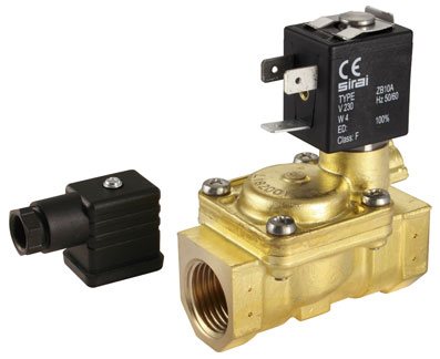 3/8" 2/2 NORMALLY CLOSED SOLENOID VALVE 230V 50HZ - L182D01-38-230