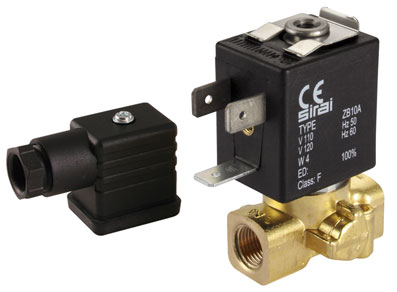 1/4" BSP 3/2 NORMALLY CLOSED SOLENOID VALVE 24V DC - L321B02C-14-24