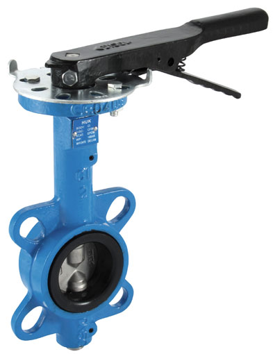 2 1/2" WAFER BUTTERFLY VALVE CI/SS/NBR LEVER - LEVER/65SSNBR